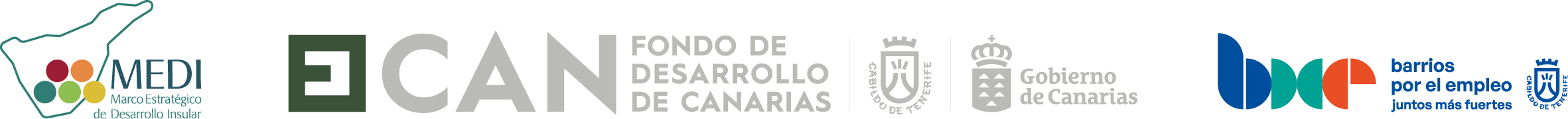 Entidades financiadoras: MEDI, FDCAN, Gobierno de Canarias, Barrios por el Empleo